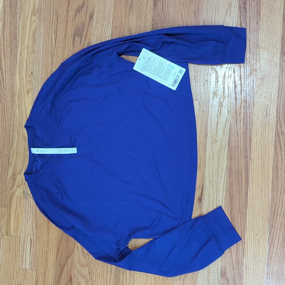 NWT Lululemon Abrasion-resistant training long sleeve sz 6 petrol purple
